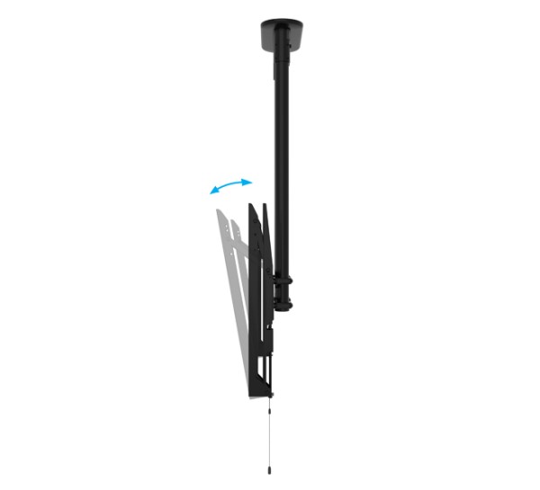 Uchwyt sufitowy do monitora XL z pochyłem i wysięgnikiem 3m B-Tech BT8449-300/BB