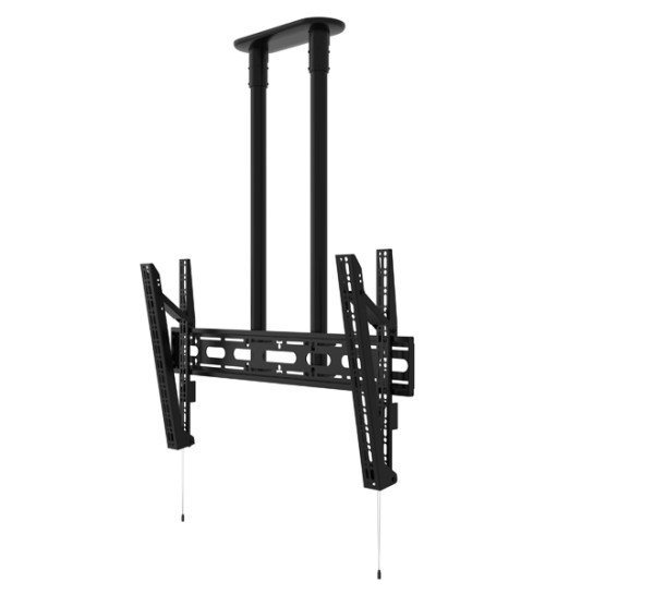 Uchwyt sufitowy do monitora XL z pochyłem i wysięgnikiem 3m B-Tech BT8449-300/BB