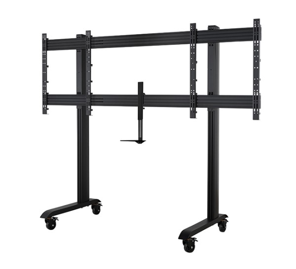 Wózek na dwa monitory do 75" z półką na kamerę B-Tech SYSTEM X BT8517/B