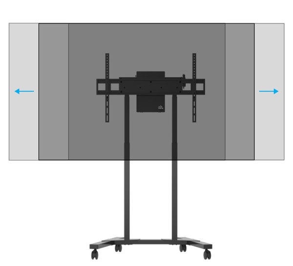 Wózek do monitora z elektryczną regulacją wysokości B-Tech Momentum E-Lift BT8558/B