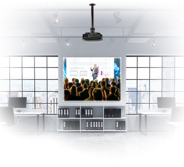 Uchwyt do projektora XL z mikroregulacją i regulowanym wysięgnikiem B-Tech SYSTEM 2 BT899XL-AD/B