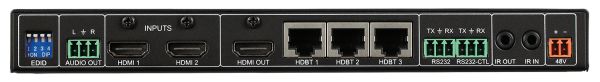 Extender / Splitter SY HDBT-231-100 wieloformatowy 2x4 zestaw