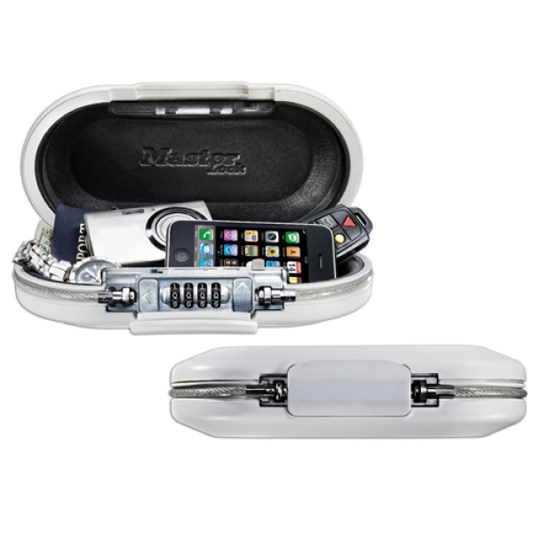 Kasetka przenośna osobista Master Lock 5900D - biało-srebrna