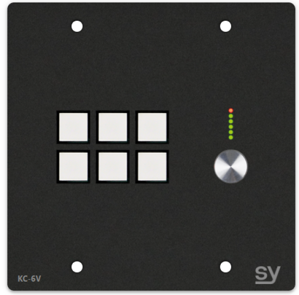 Klawiatura sterująca SY KC6V-B-US (6 klawiszy + pokrętło) Czarna US