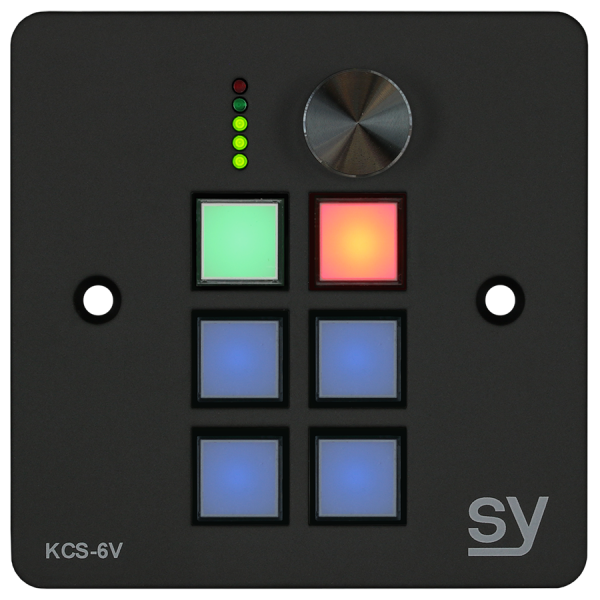 Klawiatura sterująca SY KCS6V-B-UK (6 klawiszy + pokrętło) Czarna UK