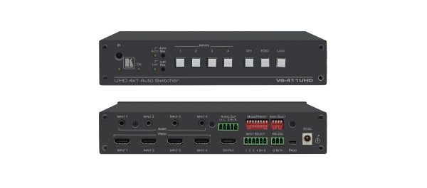 Kramer VS-411UHD Auto Switcher with Audio