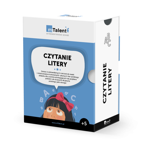 Oprogramowanie mTalent Czytanie. Litery