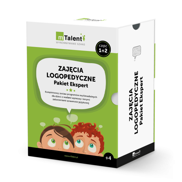 Oprogramowanie mTalent Zajęcia logopedyczne Pakiet Ekspert