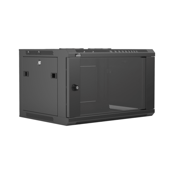 Naścienna szafa rack 19” CAYMON WPR406R/B