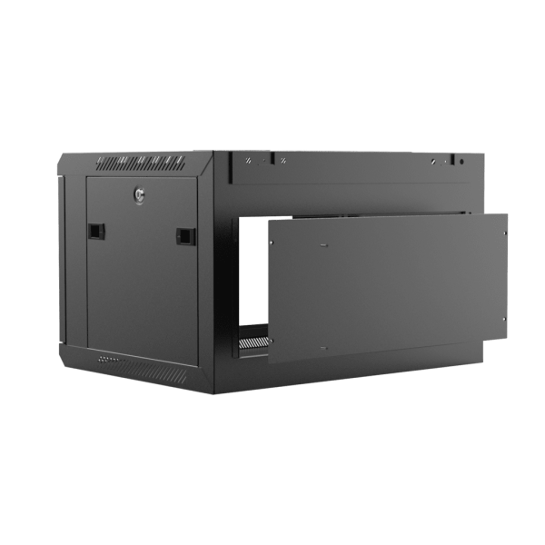 Naścienna szafa rack 19” CAYMON WPR406R/B