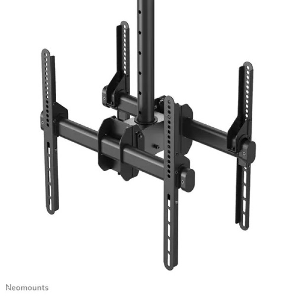 Podwójny uchwyt sufitowy do monitora lub TV Neomounts NM-C440DBLACK 32–60''