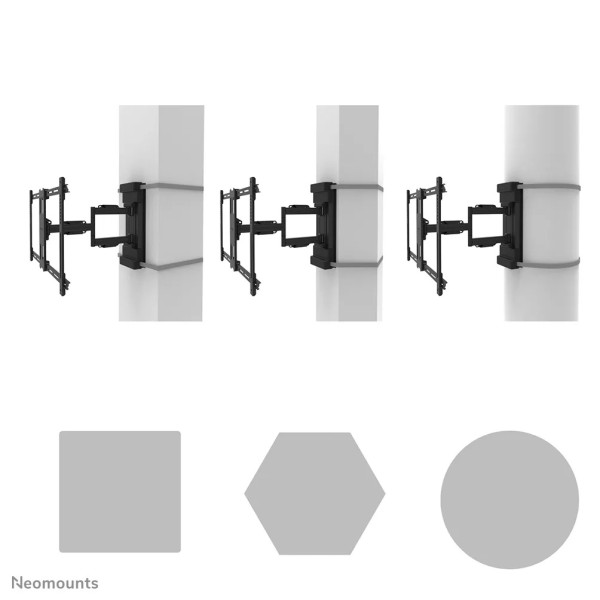 Uchwyt do TV na słup Neomounts WL40S-910BL16 40–70''