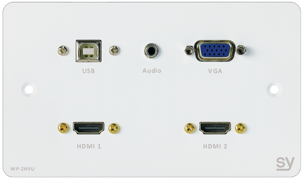 Panel ścienny SY WP-2HVU-BW 2x HDMI