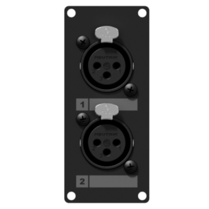 Panel z podwójnym XLR (F) CAYMON CASY125/B