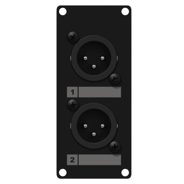 Panel z podwójnym XLR (M) CAYMON CASY126/B