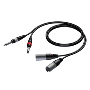 PROCAB CAB708/3 2 x XLR męskie - 2 x 6