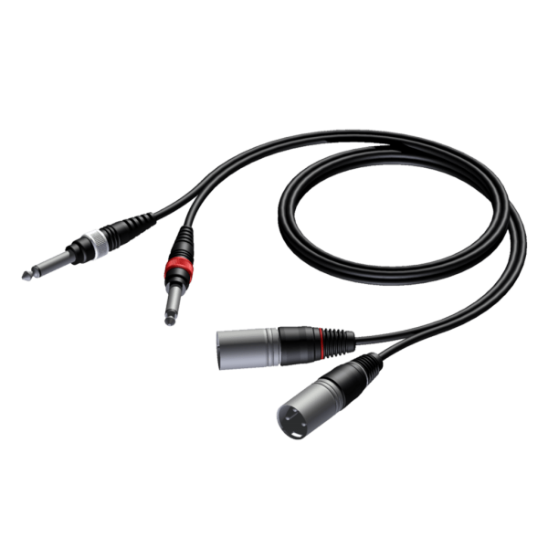 PROCAB CAB708/3 2 x XLR męskie - 2 x 6
