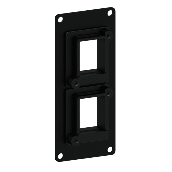 Ramka montażowa z 2 adapterami Keystone CAYMON CASY107/B