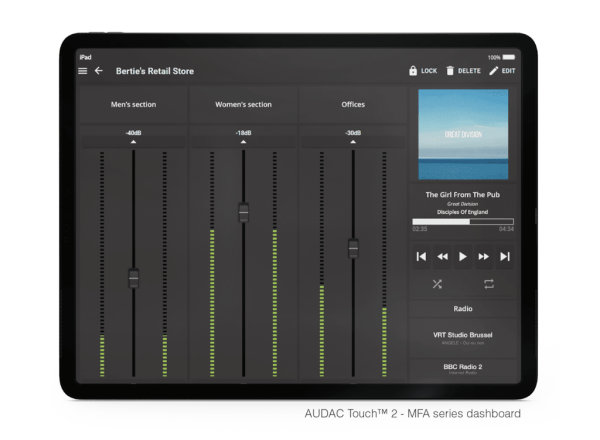 Rozwiązanie audio all-in-one AUDAC MFA216