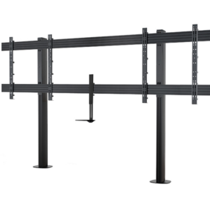 Statyw typu bolt-down na dwa monitory do 86" z półką na kamerę B-Tech SYSTEM X BT8538/BB