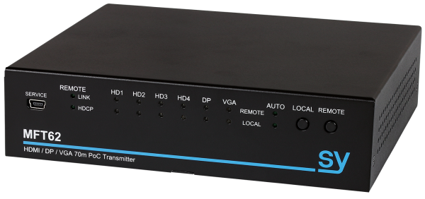 Switch SY MFT62 wieloformatowy 6x2 + odbiornik HDBaseT