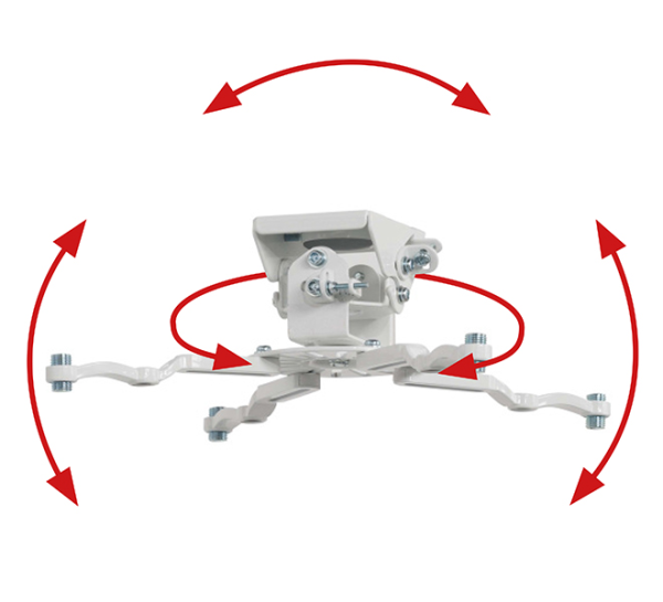 Uchwyt do projektora z mikroregulacją B-Tech SYSTEM 2 BT899/W