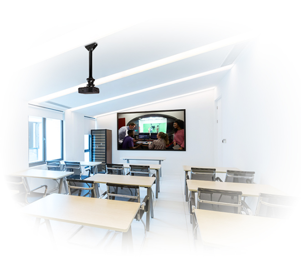 Uchwyt do projektora z mikroregulacją i wysięgnikiem 1m B-Tech SYSTEM 2 BT899-FD100/BB