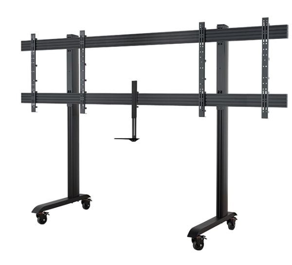 Wózek na dwa monitory do 86" z półką na kamerę B-Tech SYSTEM X BT8518/BB